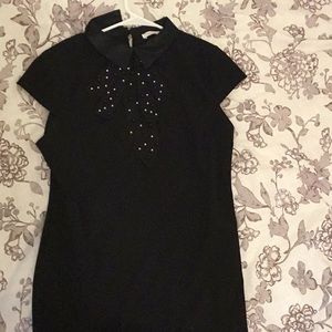 Italian Pearl-Collared Bachata Dress